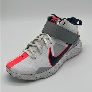 Used Nike Kids'  Mike trout White and Pink Athletic Shoes size US 6Y